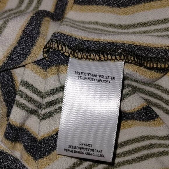 Violet Weekend Womens Dress Sz Medium Navy Knit Stripes Color‎ Block Classicore - Picture 8 of 10